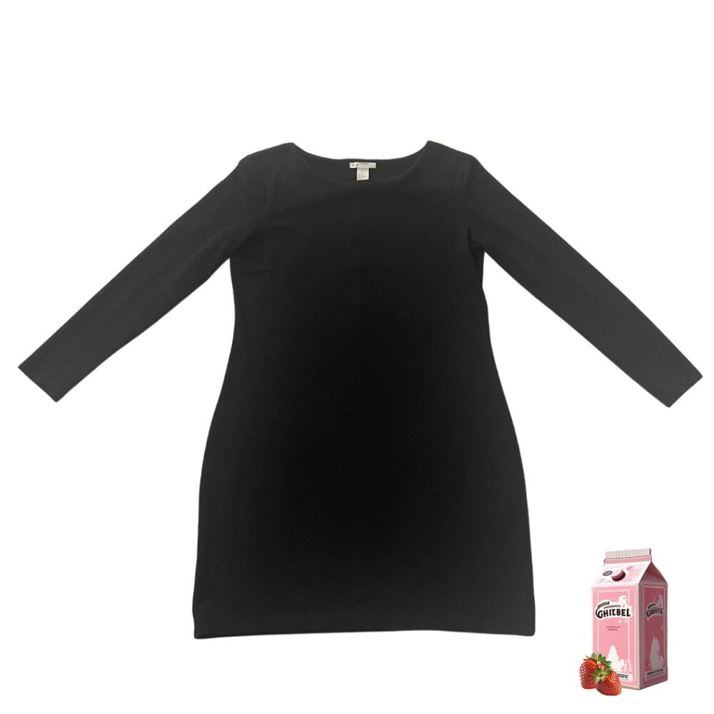 Mid Length Black Dress with a Little Stretch.